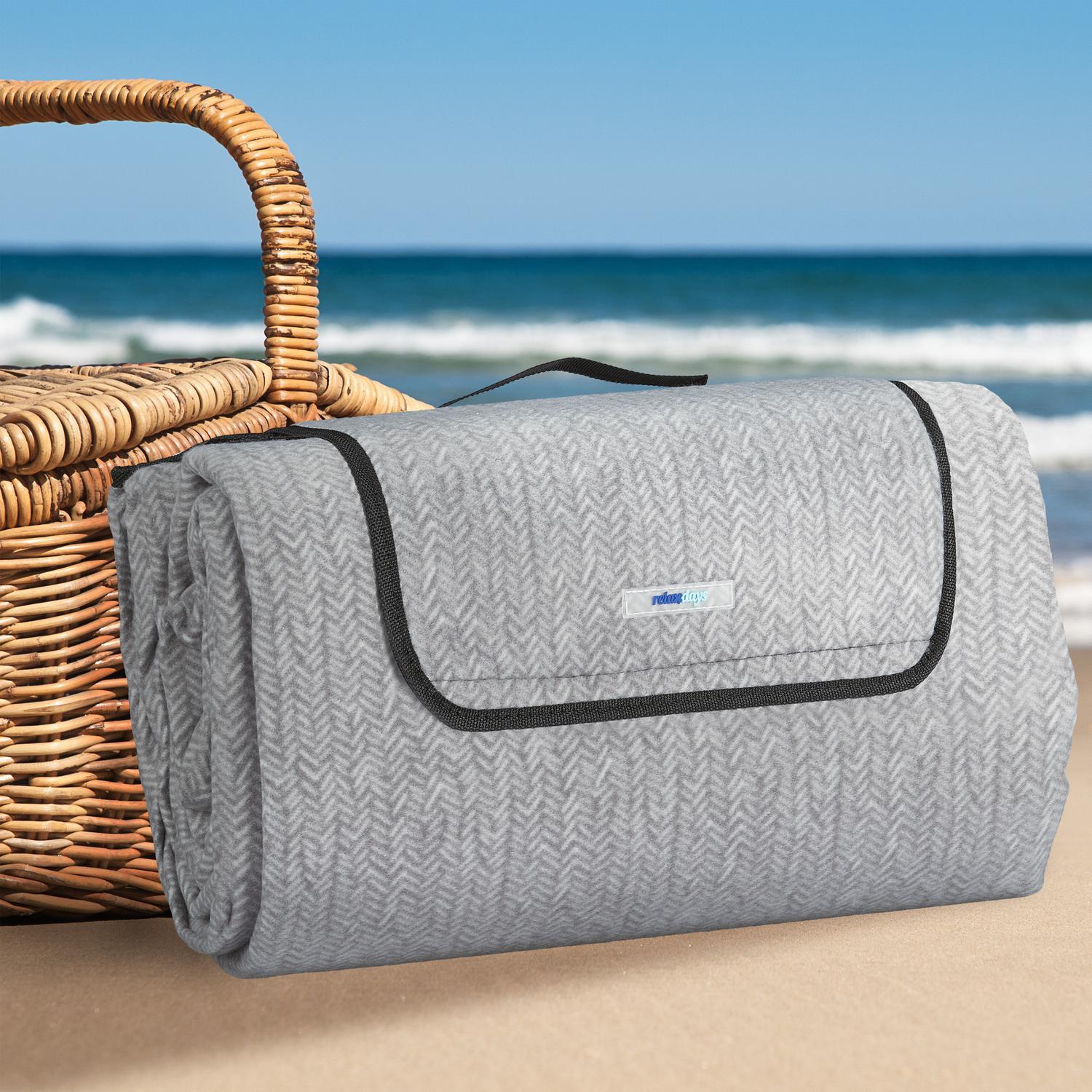 B2X Picknickdecke 300 x 200 cm Fischgrät  