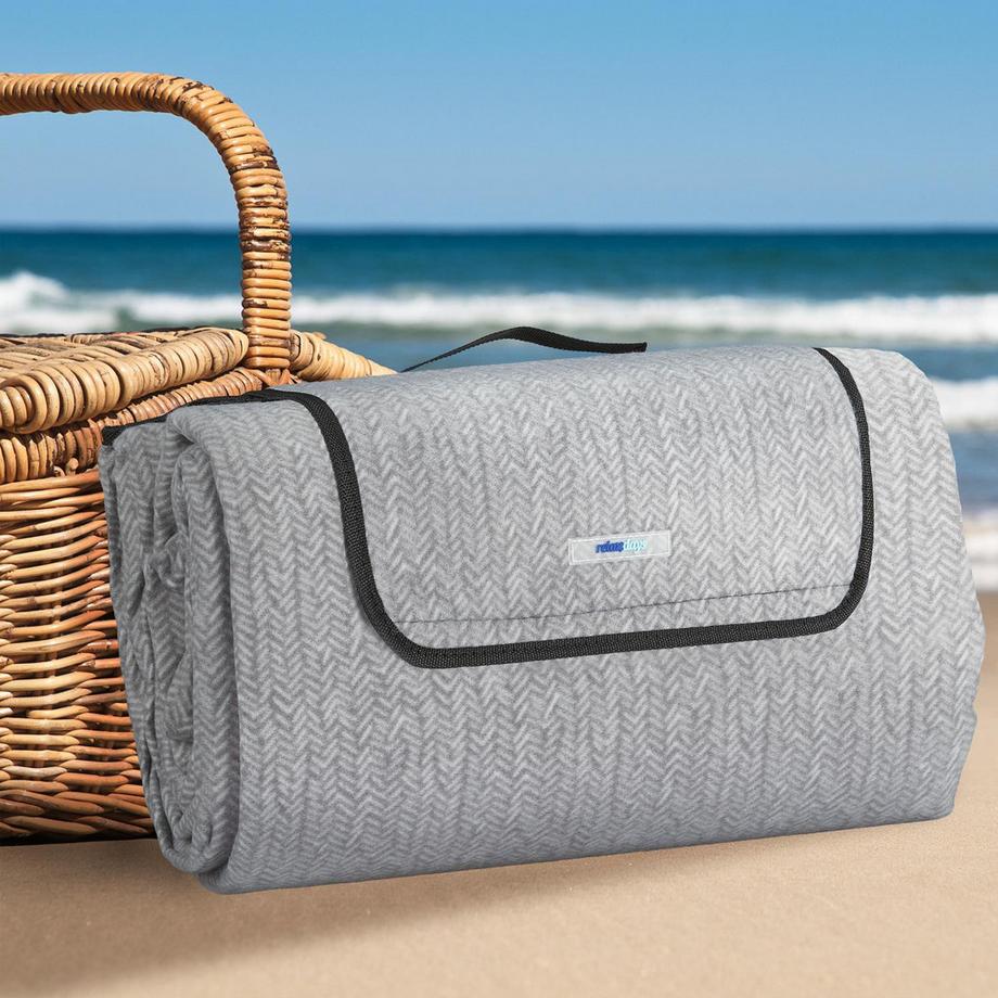 B2X Picknickdecke 300 x 200 cm Fischgrät  