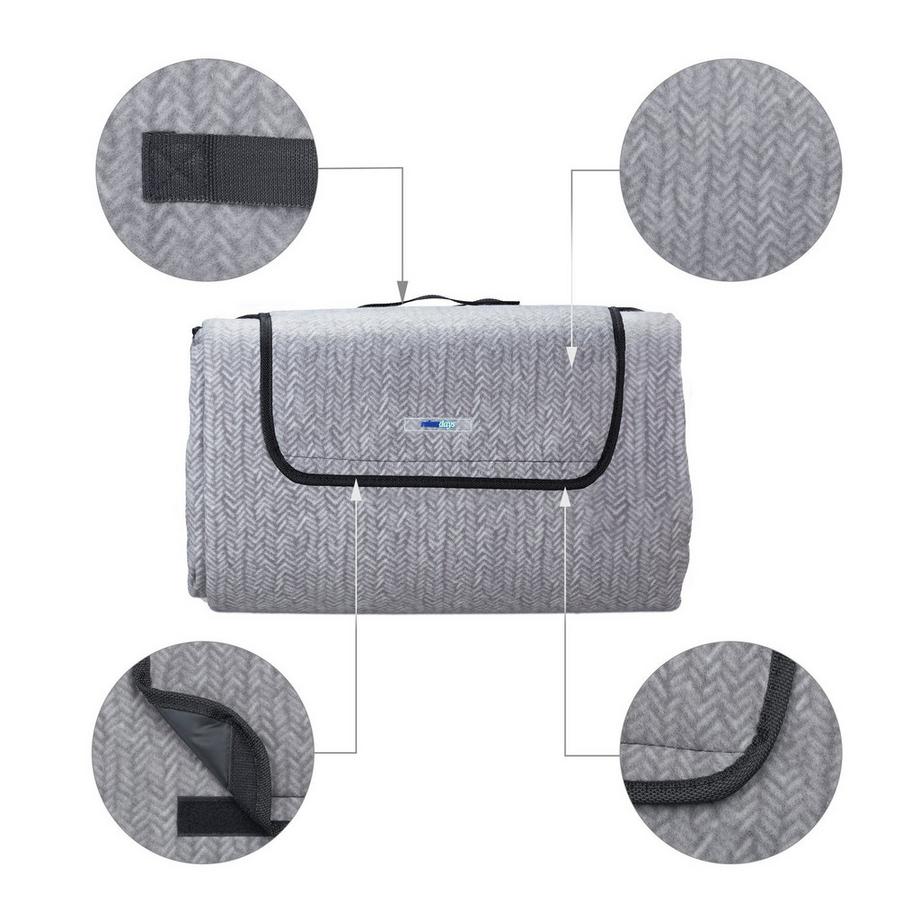 B2X Picknickdecke 300 x 200 cm Fischgrät  