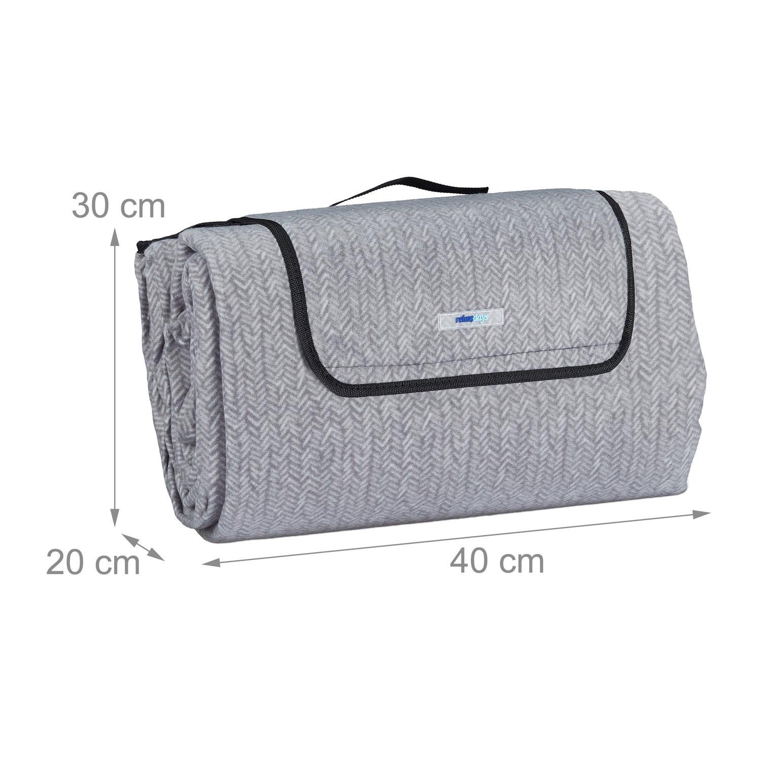 B2X Picknickdecke 300 x 200 cm Fischgrät  