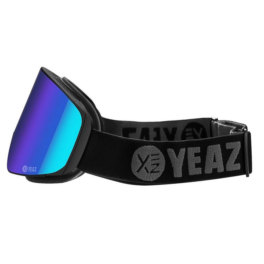 YEAZ  APEX Magnet-Ski-Snowboardbrille grün verspiegelt/schwarz 