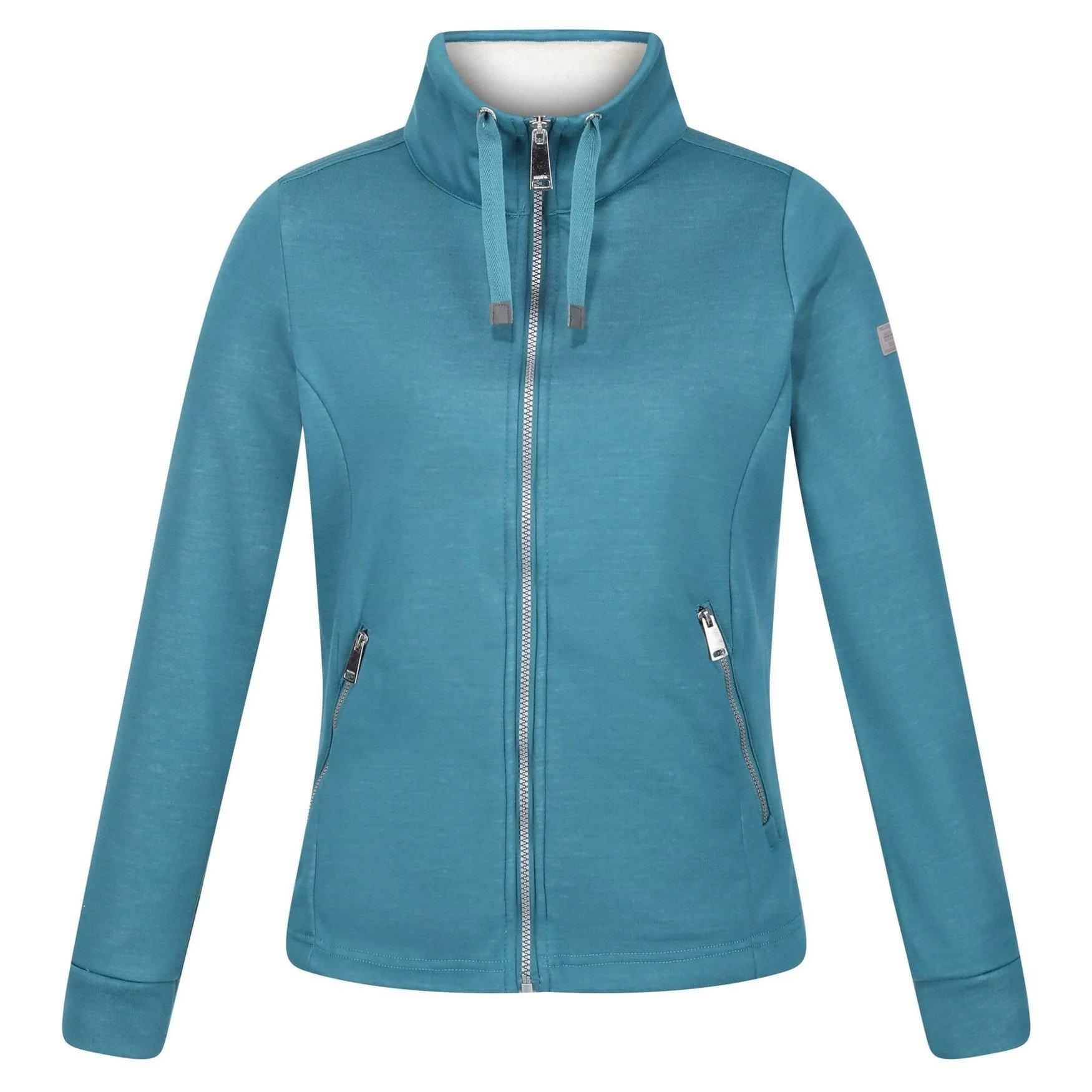 Image of Azariah Fleecejacke Durchgehender Reißverschluss Damen Türkisblau 44