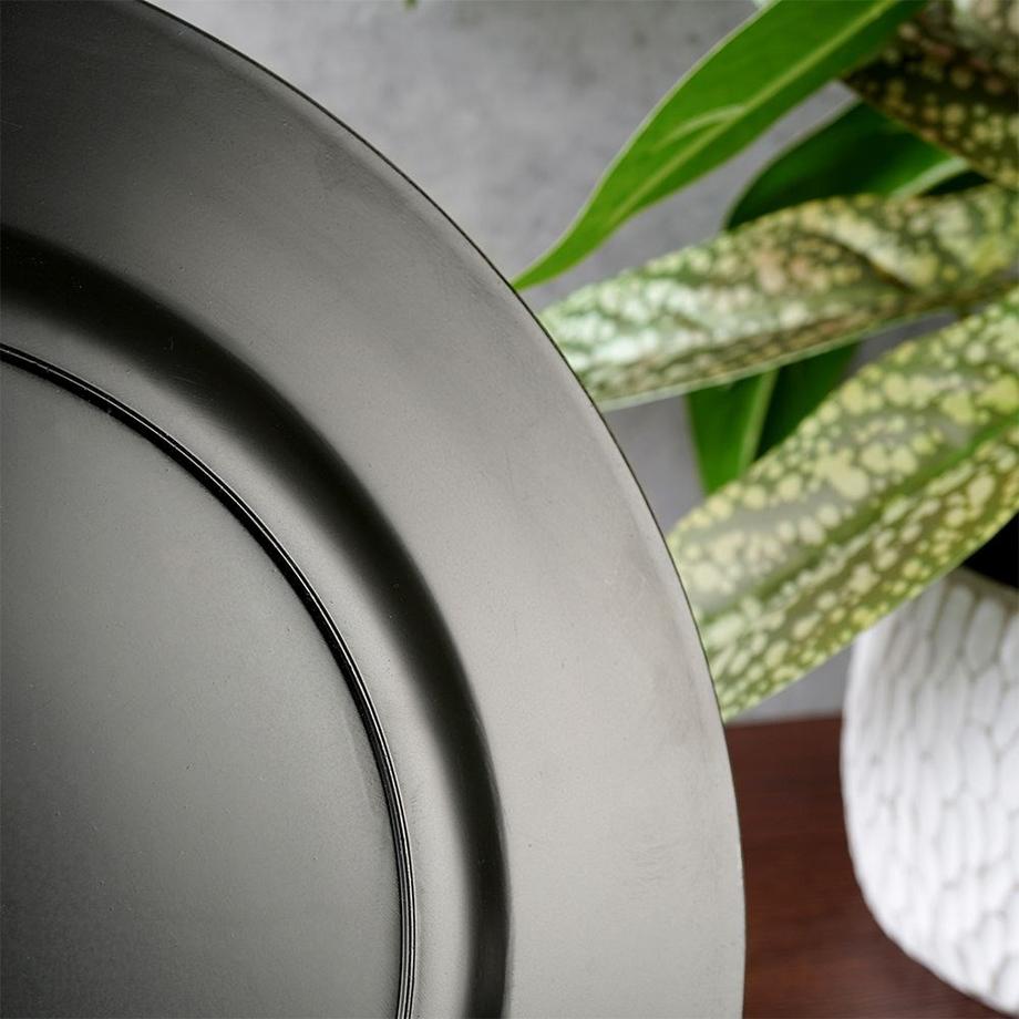 B2X  Set de table rond 33 cm, bleu marine avec motif bonhomme de neige pour Noël 