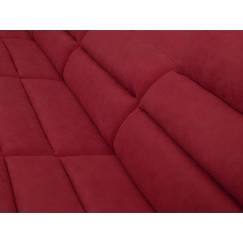 Vente-unique Canapé d'angle panoramique conible en tissu simili BOILEAU Bicolore Angle droit  