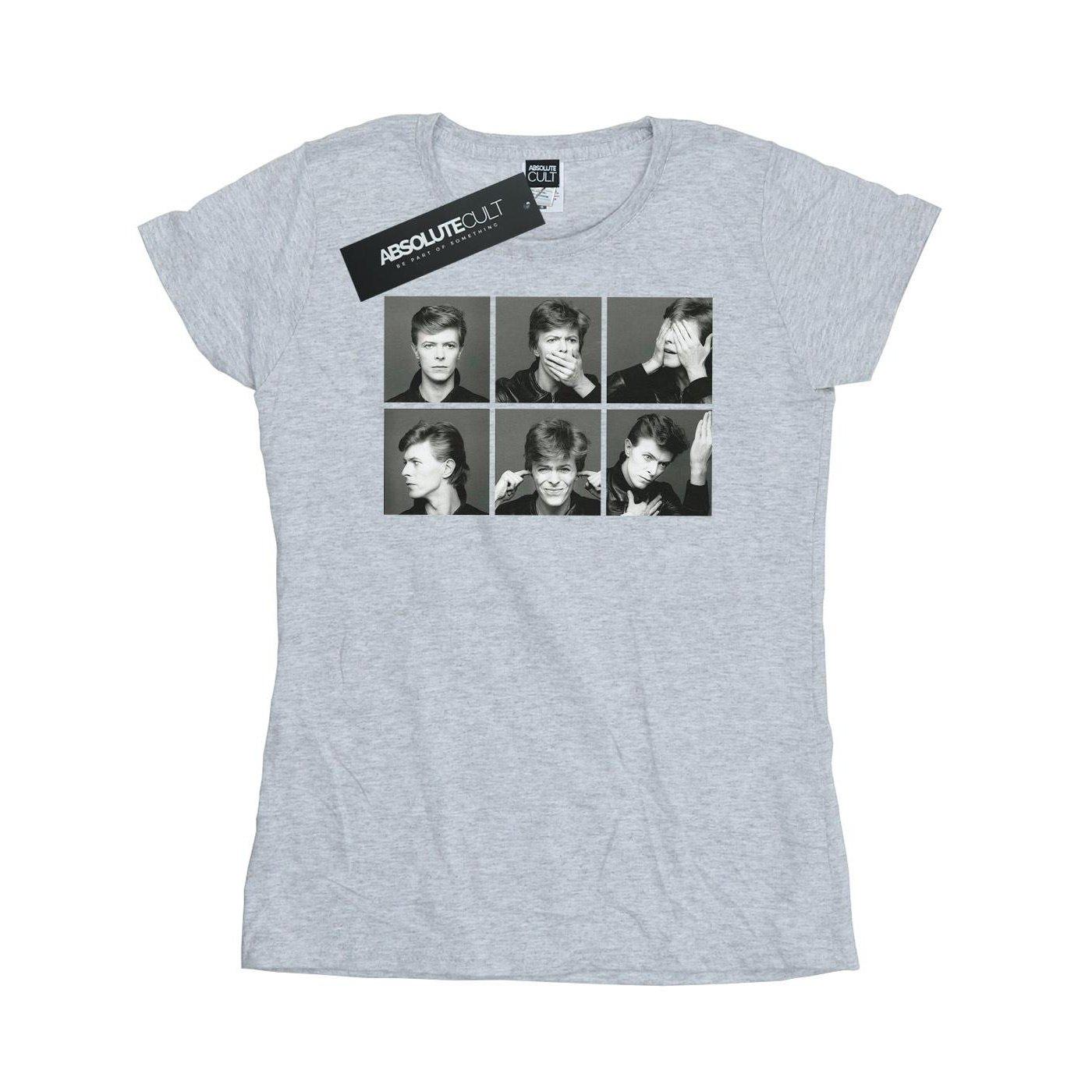 Image of Photo Collage Tshirt Damen Grau XL