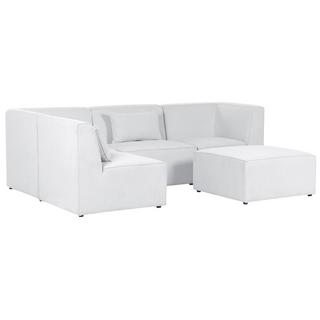 Beliani Sofa mit Ottomane aus Cord Modern LEMVIG  