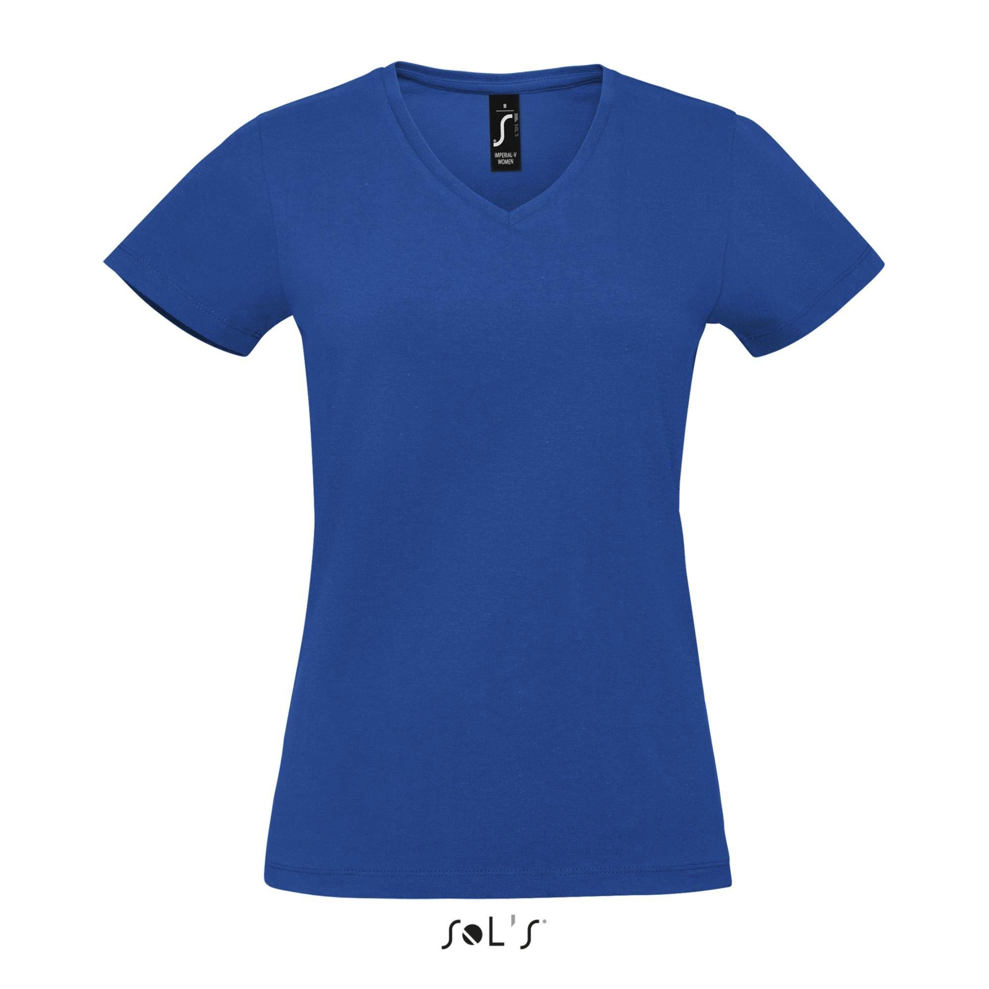Image of Frauen-t-shirt Imperial V Damen Königsblau L
