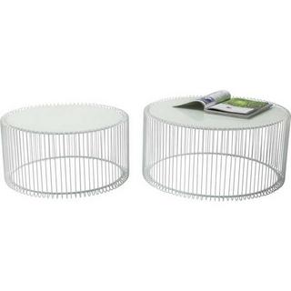 KARE Design Table basse Wire Blanc (2/jeu)  