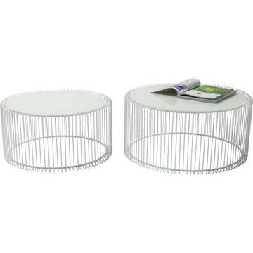 Table basse Wire Blanc (2/jeu)