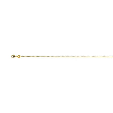 MUAU Schmuck  Collier Rundanker Gelbgold 750, 1.2mm, 42cm 