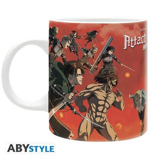 Abystyle Mug - Subli - L'Attaque des Titans - Scène de bataille  