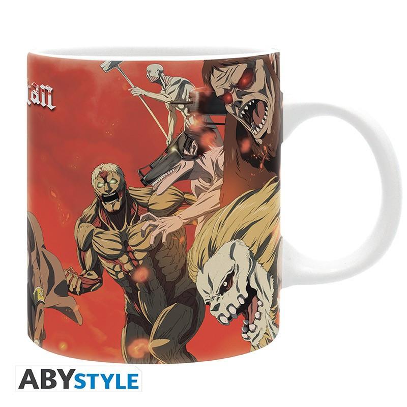 Abystyle Mug - Subli - L'Attaque des Titans - Scène de bataille  