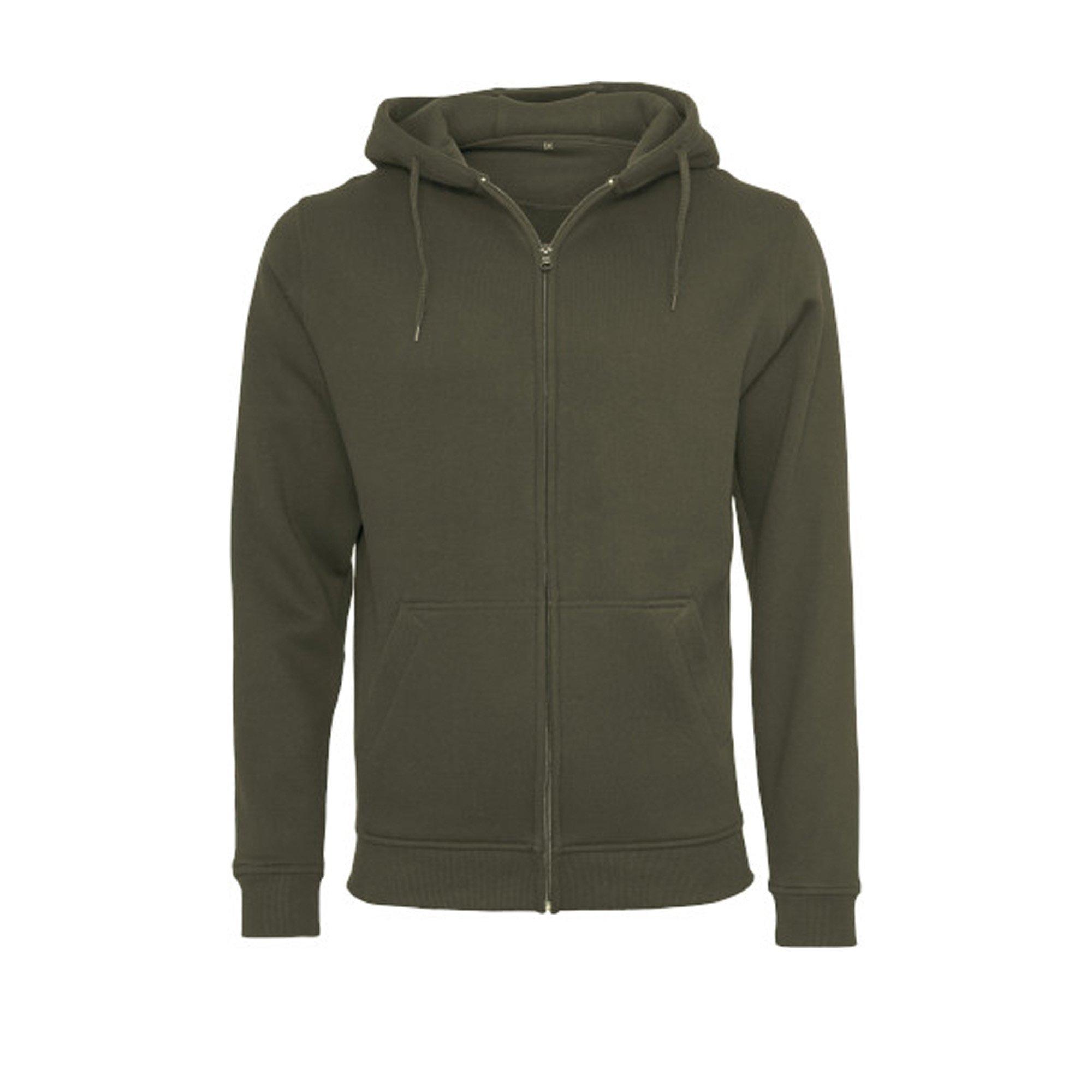 Image of Hoodie Mit Durchgehendem Reißverschluss Herren Olivegrün 3XL