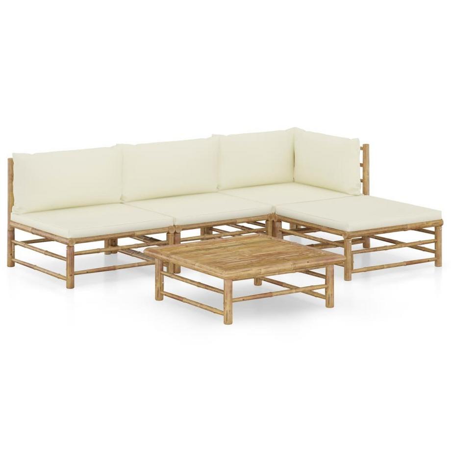 Ensemble de salon de jardin bambou