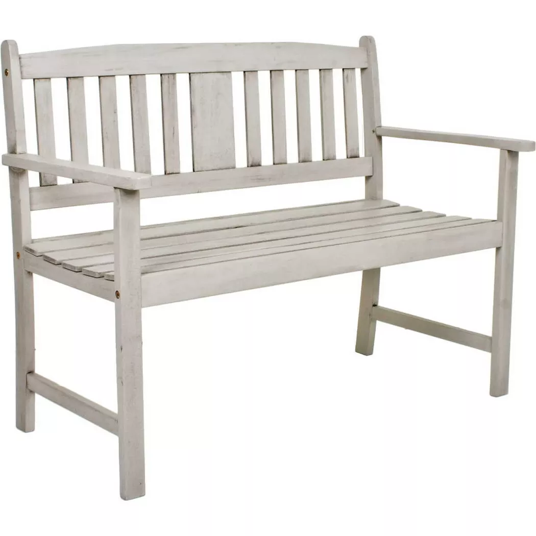 mutoni - Banc de jardin Stirling Eucalyptus 110, One Size, Gris