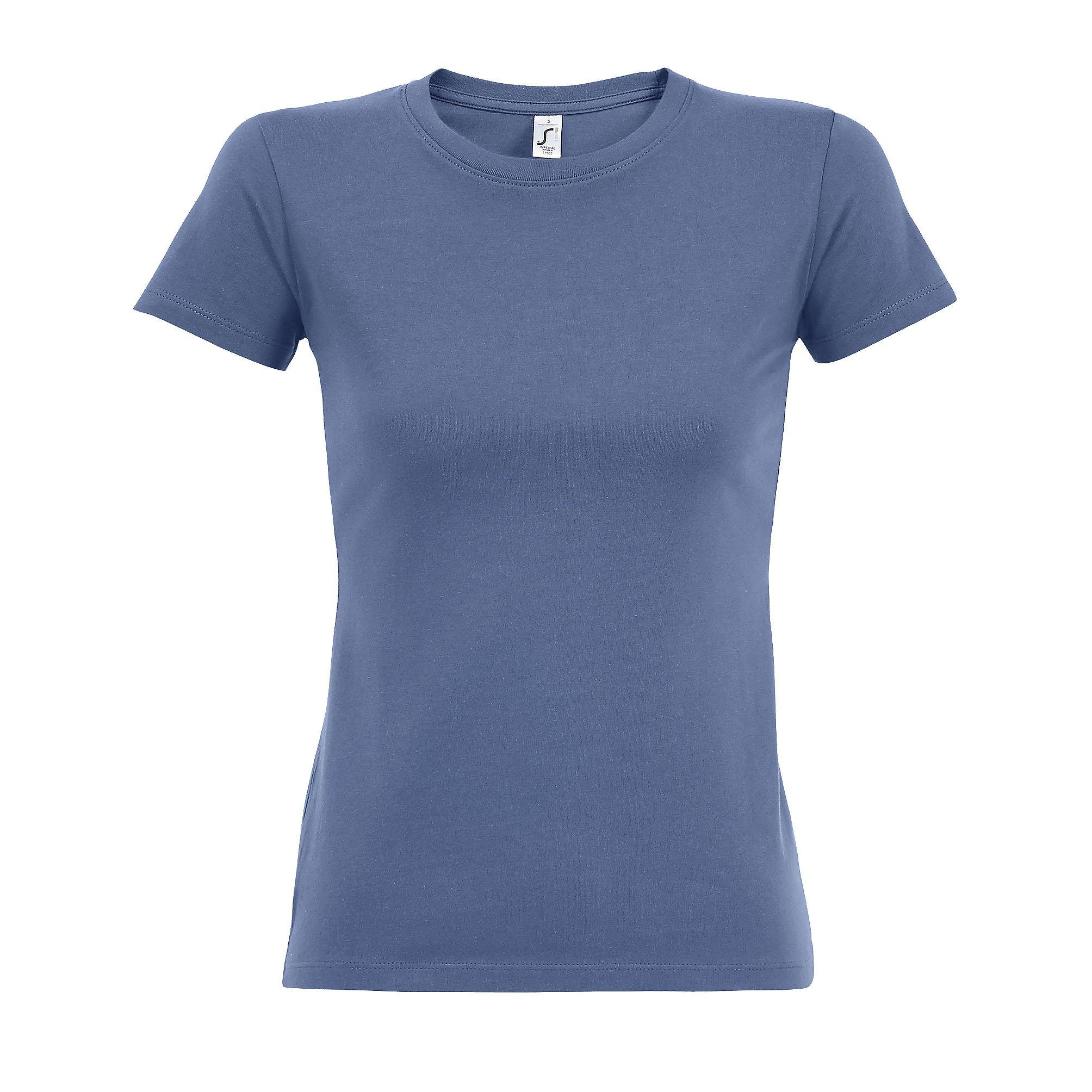 Image of Imperial Tshirt, Kurzarm, Rundhalsausschnitt Damen Blau S