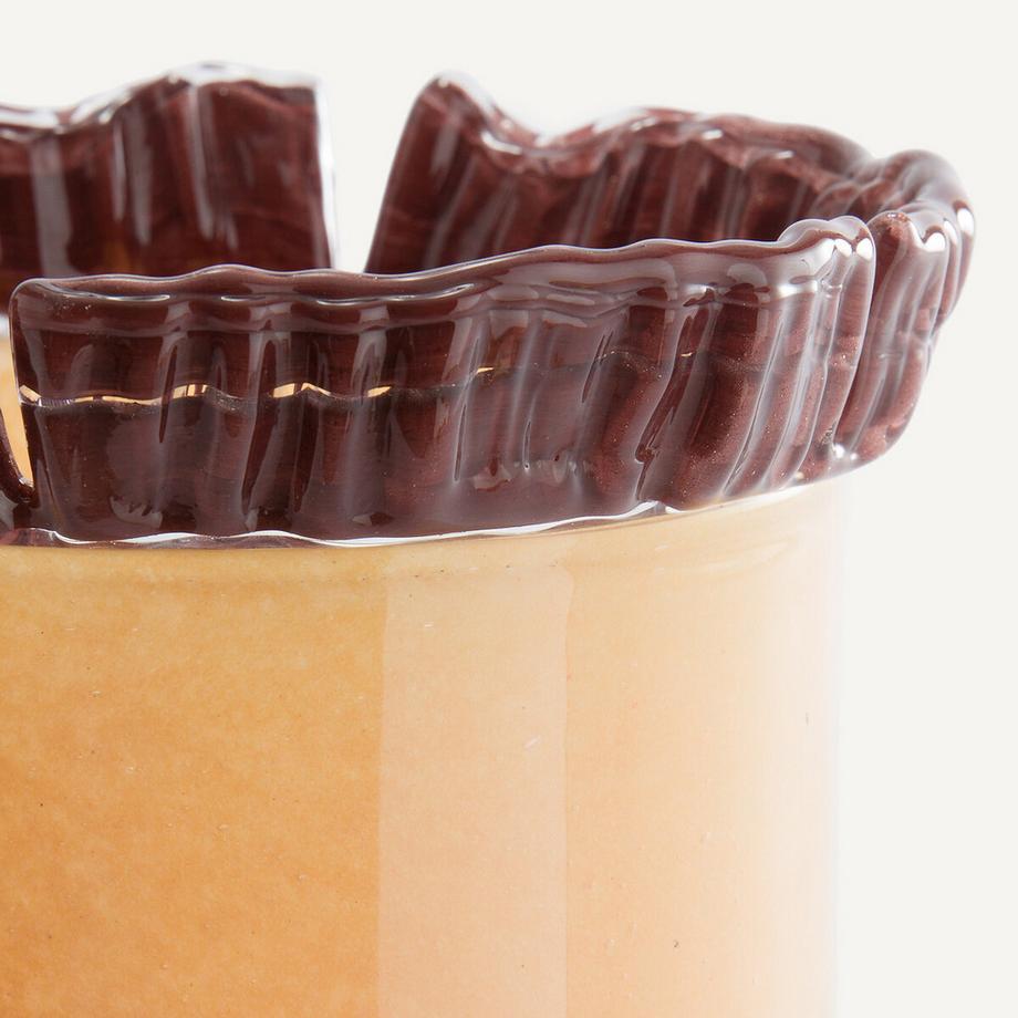 AM.PM Glasvase Eloria mit dem Meissel geschnitten  