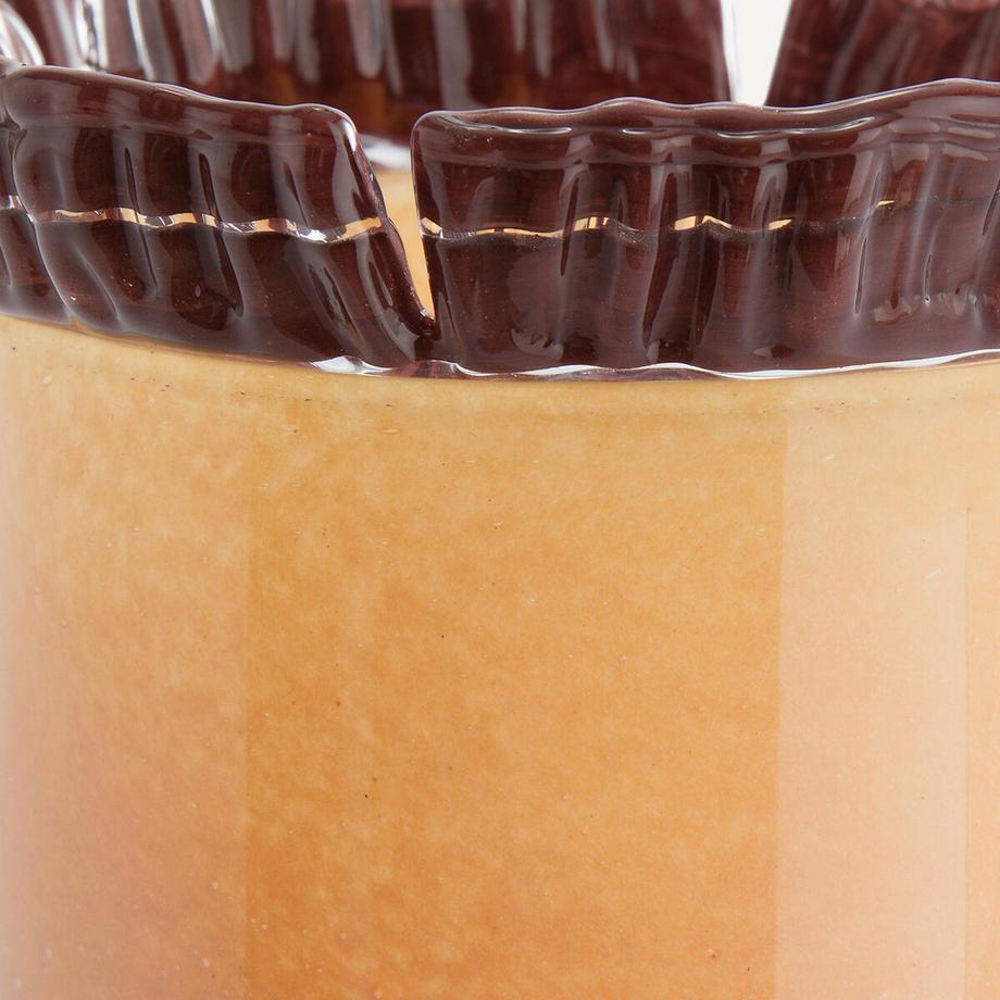 AM.PM Glasvase Eloria mit dem Meissel geschnitten  