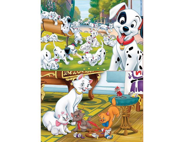 Educa  Puzzle Dalmatians & Aristocats (2x25) 