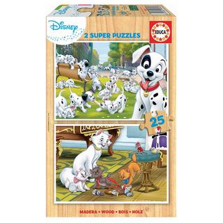 Educa  Puzzle Dalmatians & Aristocats (2x25) 