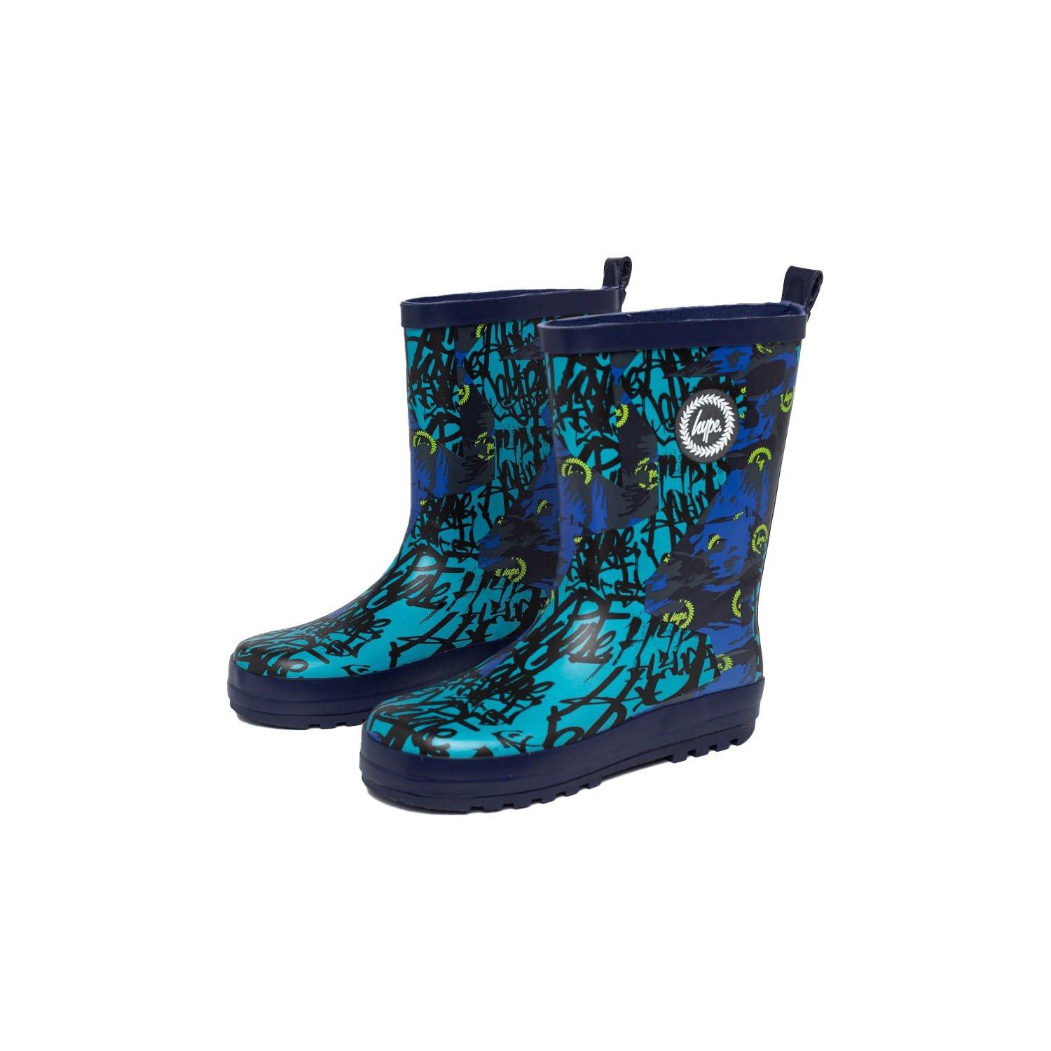 Image of Gummistiefel Tyler, Graffiti Unisex Blau 28