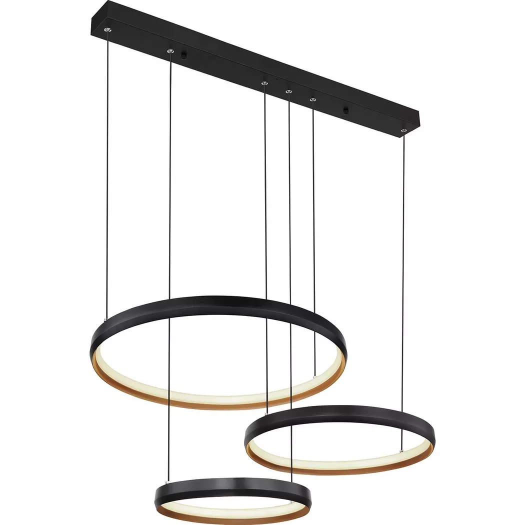 mutoni – Hängeleuchte Halli Metall matt LED, One Size, Schwarz