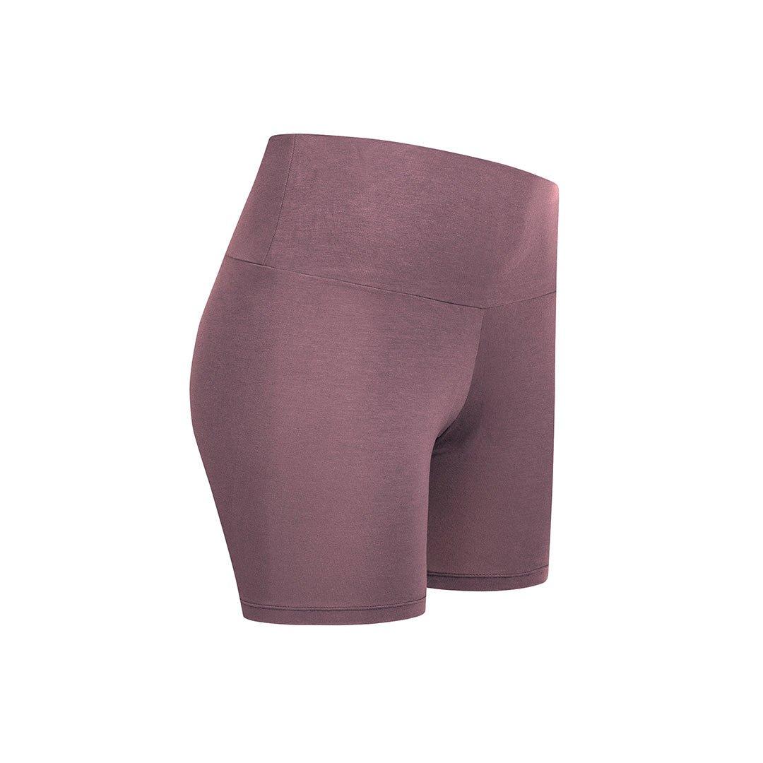 Image of Yoga Shorts 'shorty', Samtweich Und Luftig Unisex Brombeere L