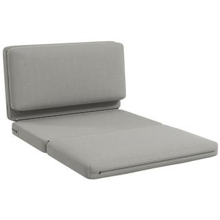 Northio Canapé de sol Canapé-lit pliant 3 en 1 aspect velours, canapé-lit rembourré pouvant supporter jusqu'à 240 kg pour chambre à coucher, salon, gris clair  