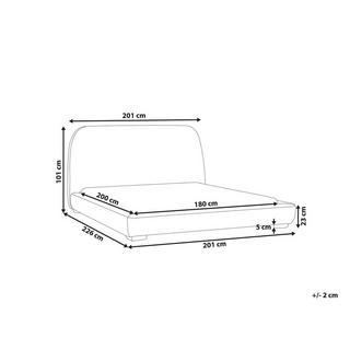 Beliani Letto en Poliestere Classico ROISEL  