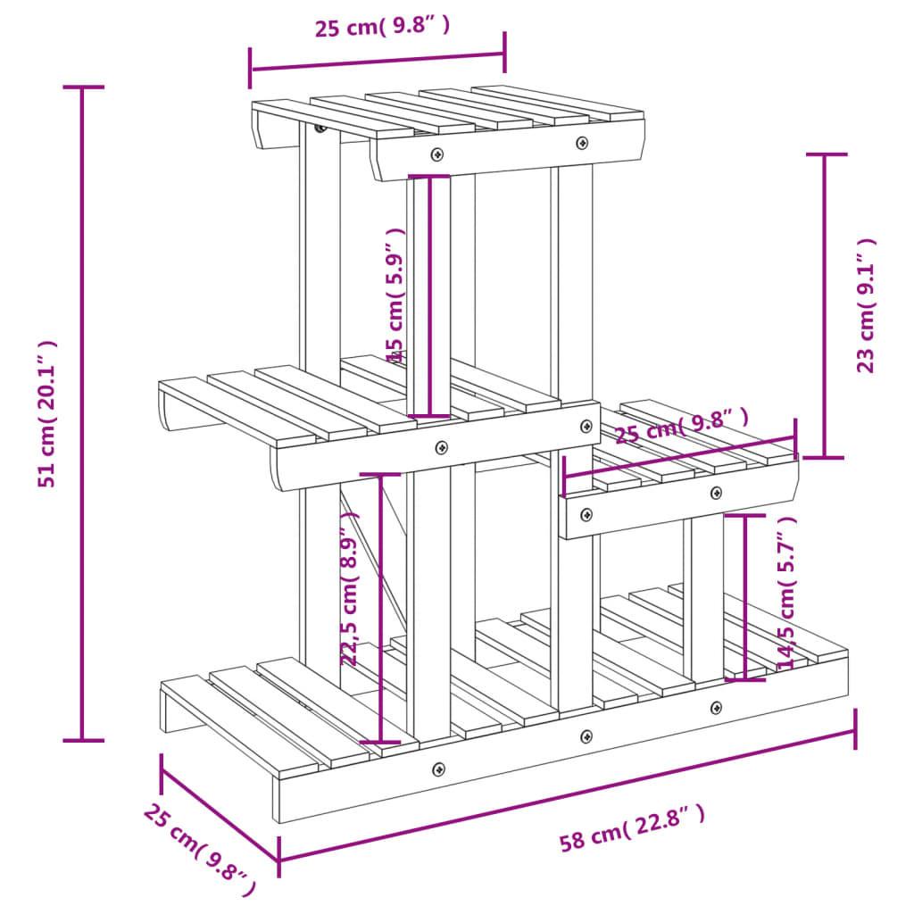 VidaXL portafiori Legno  