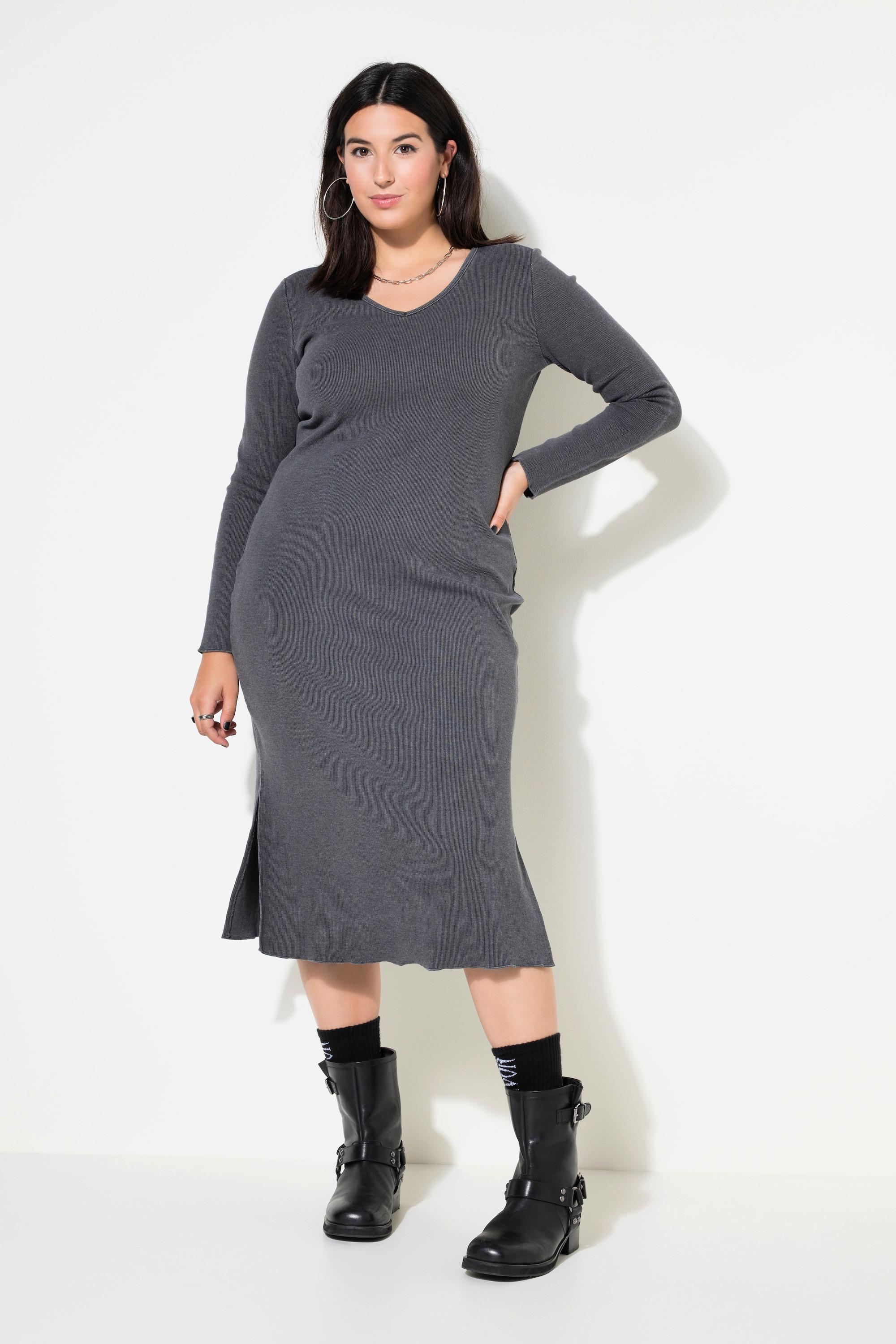 Studio Untold Robe tube Coupe Slim Shape Jersey Bord-côte  