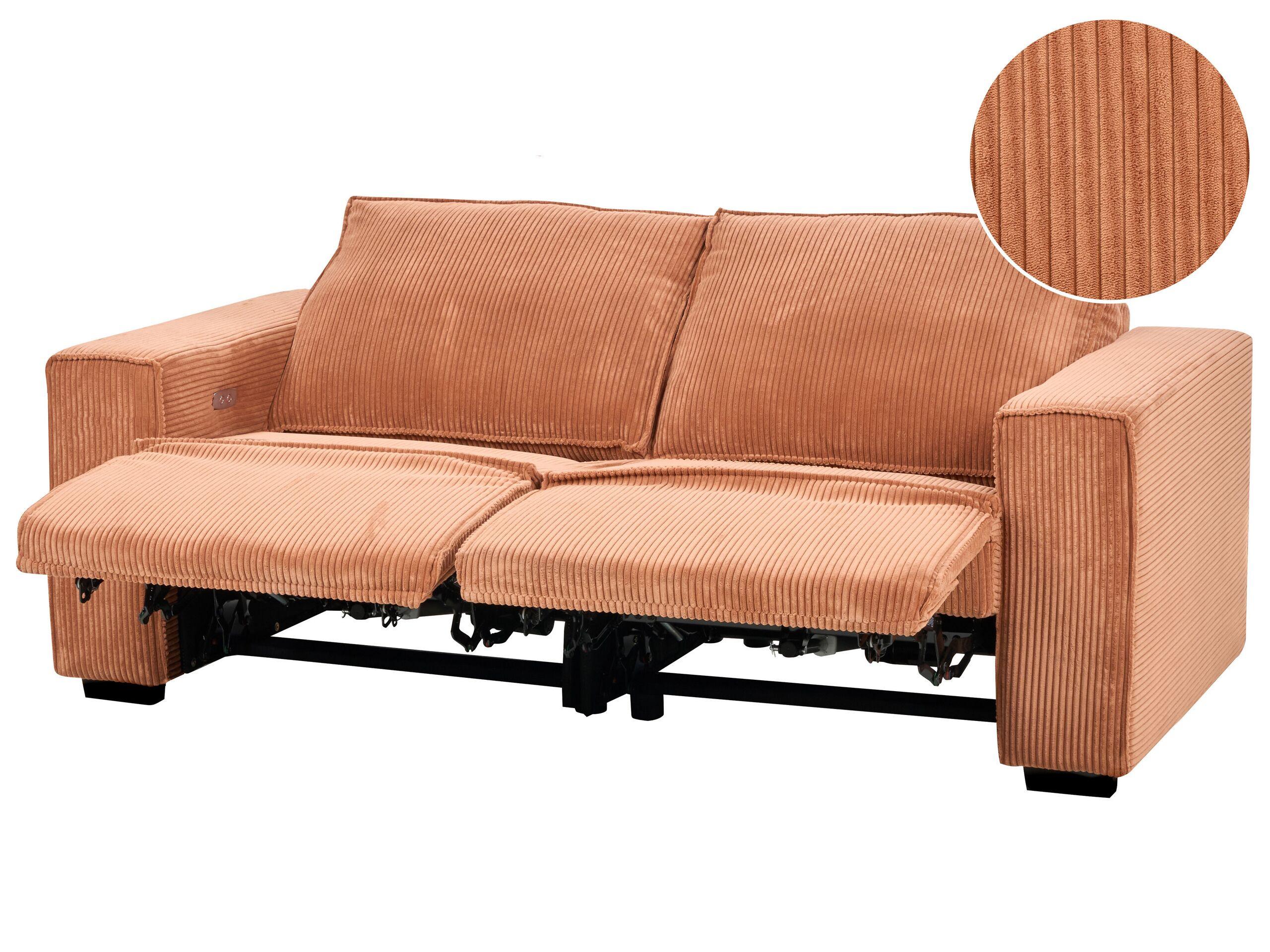 Beliani 3 Sitzer Sofa aus Cord Modern NUKARI  