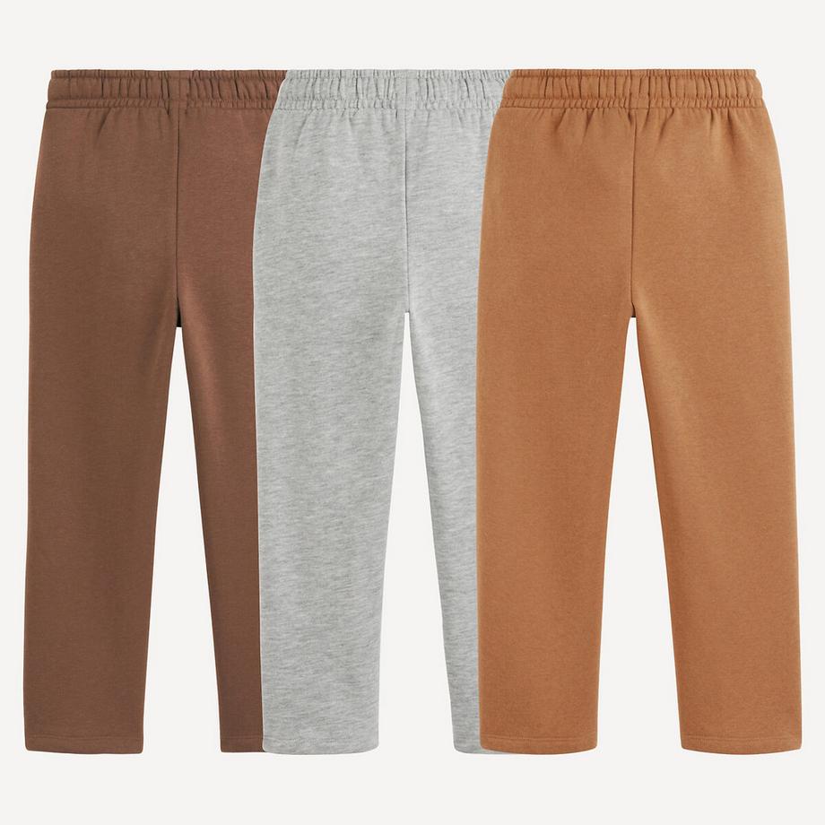 La Redoute Collections  Lot de 3 pantalons de jogging en molleton 