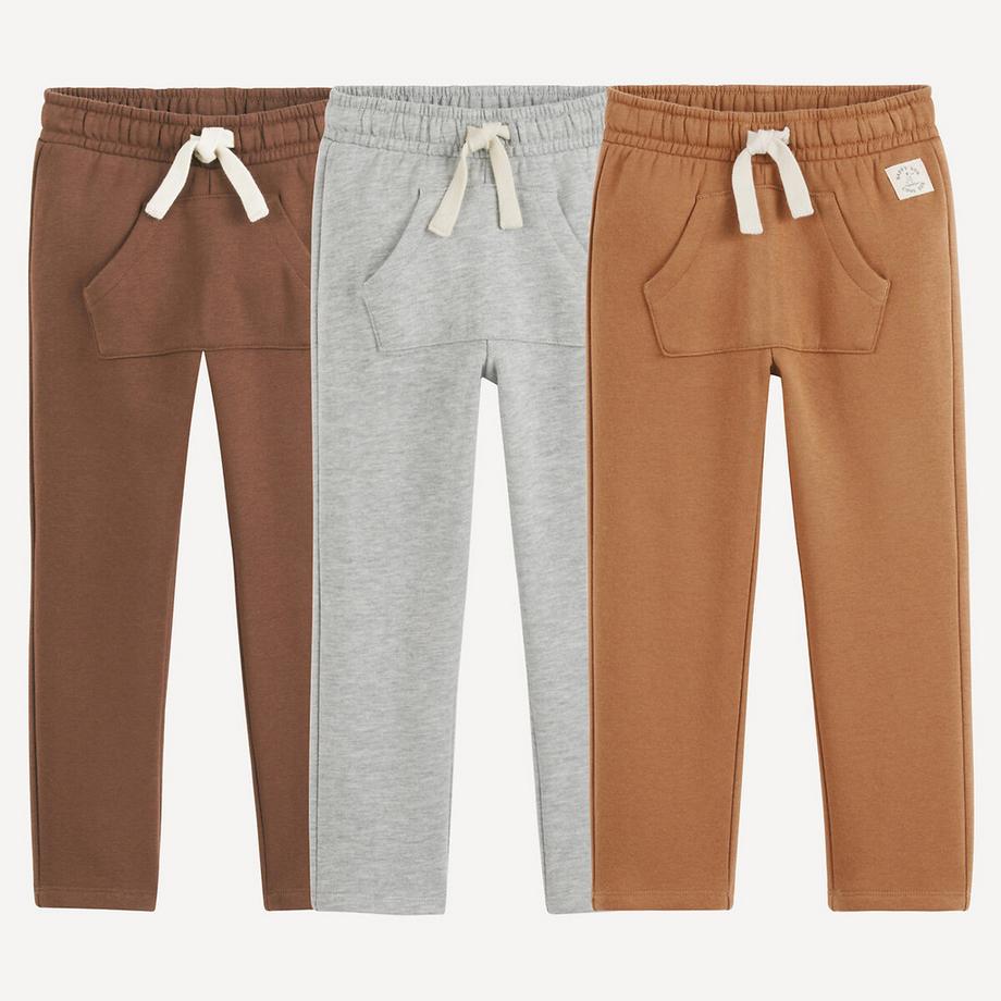 Lot de 3 pantalons de jogging en molleton