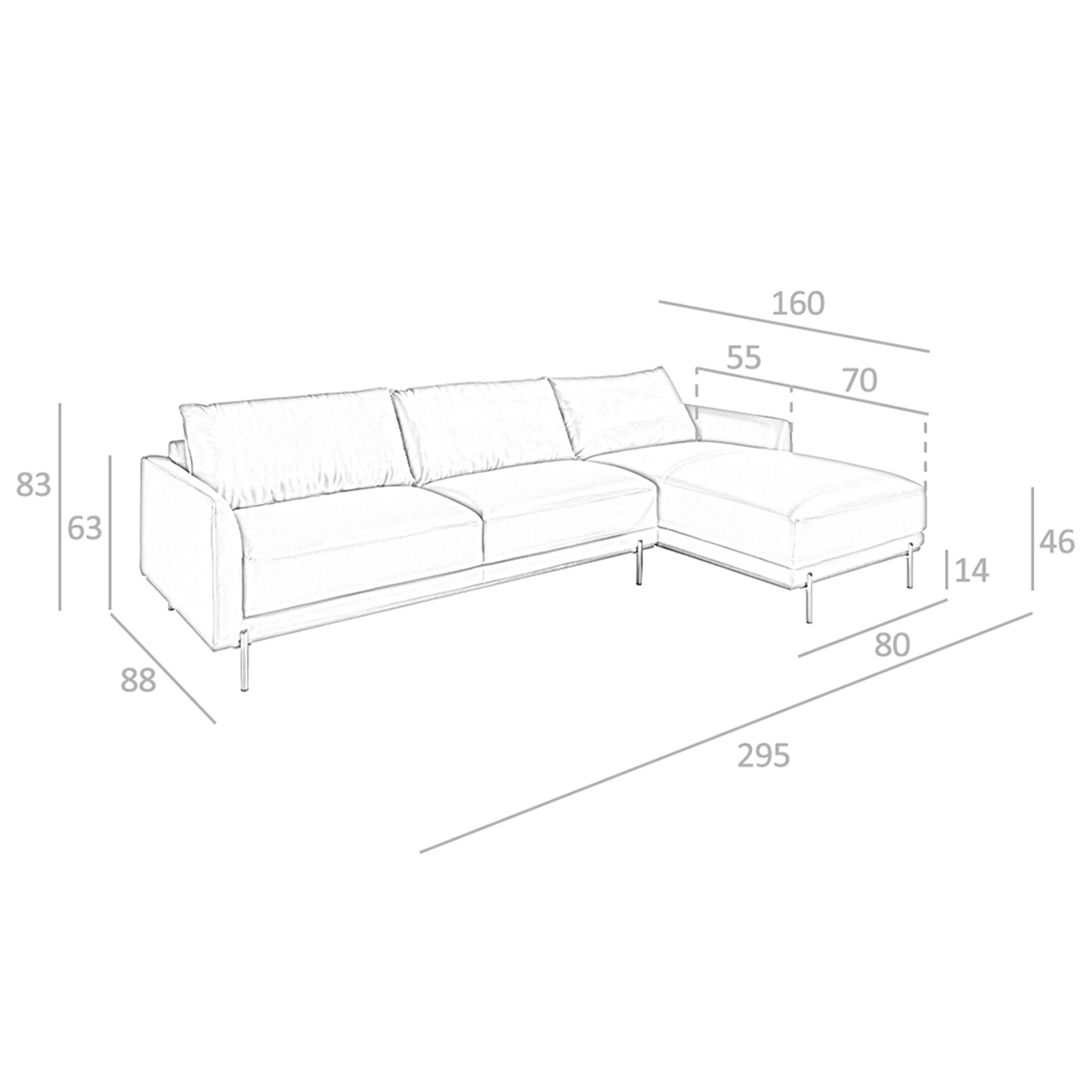 ANGEL CERDA Rechtes Chaiselongue Sofaes Leder  