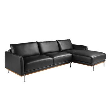 Rechtes Chaiselongue Sofaes Leder