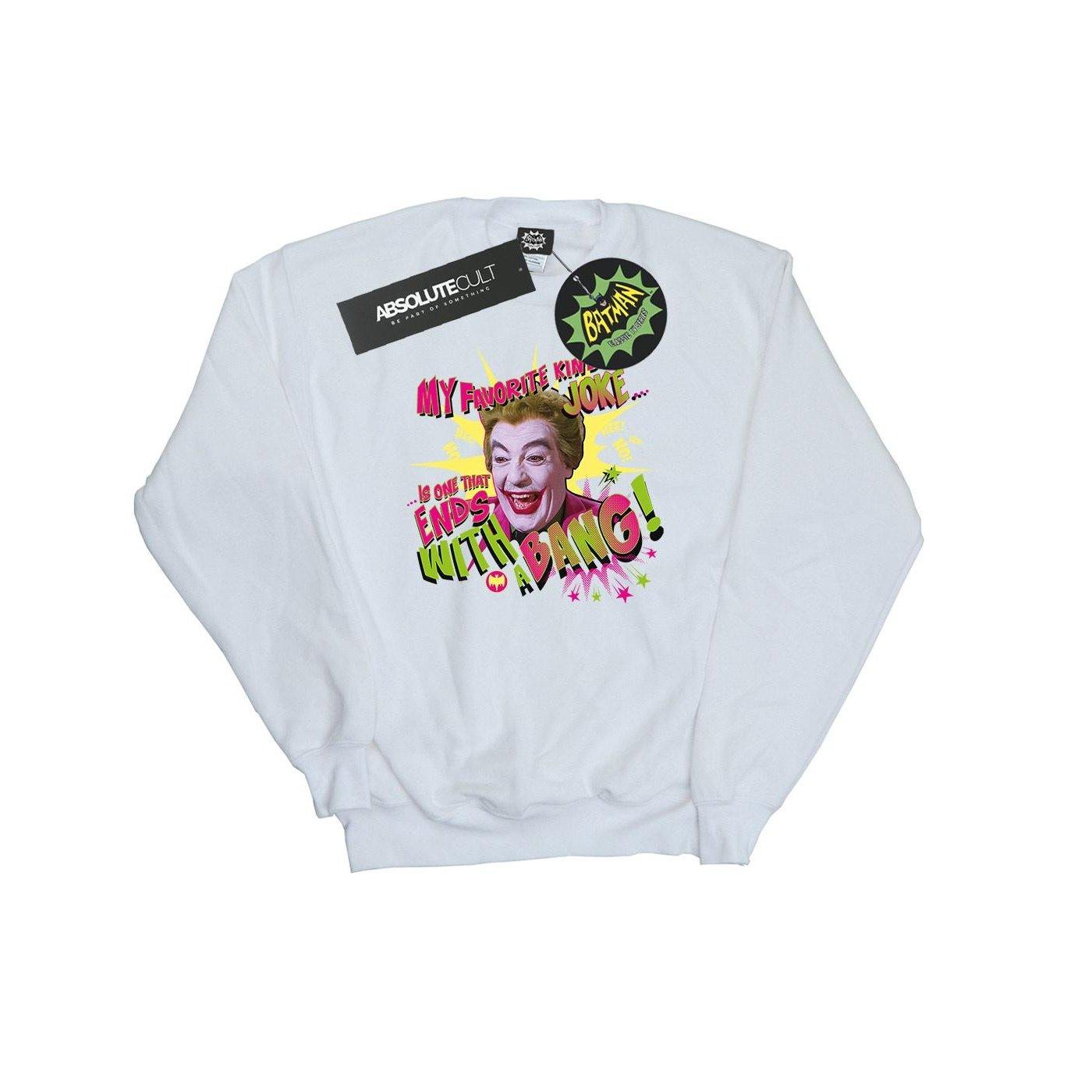 Image of Batman Tv Series Joker Bang Sweatshirt Damen Weiss M