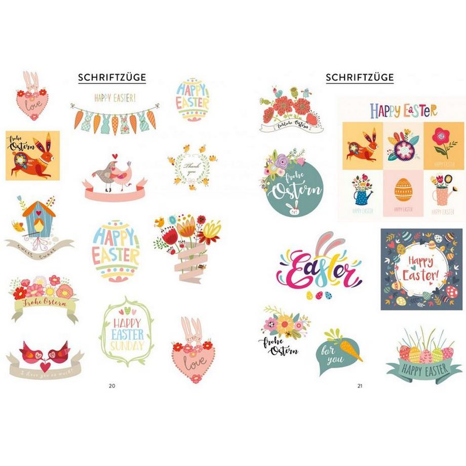 Bullet Journal – Stickerbuch Happy Easter: 600 frühlingshafte Schmuckelemente für die Osterzeit Edition Michael Fischer Libro a schede 