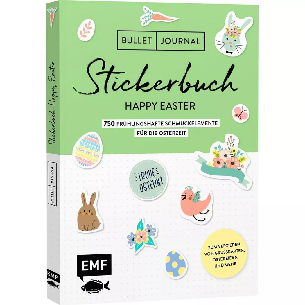 - Bullet Journal – Stickerbuch Happy Easter: 600 frühlingshafte Schmuckelemente für die Osterzeit, Edition Michael Fischer, Multicolor