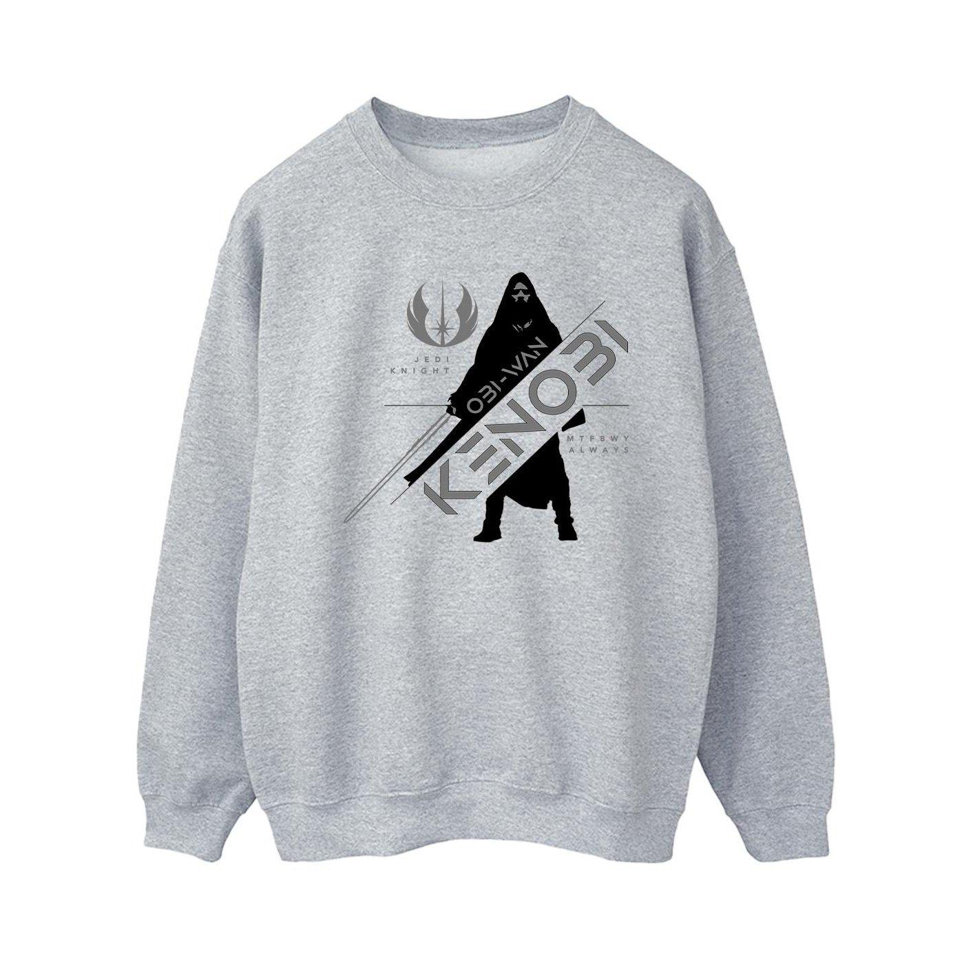 Image of Obiwan Kenobi Jedi Knight Sweatshirt Damen Grau L