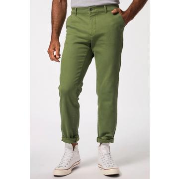 Pantaloni chino con taglio speciale per l'addome, davanti liscio e gamba dritta, fino alla tg. 72