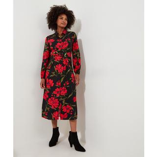 Joe Browns  Robe Chemisier Midi Imprimé Roses 