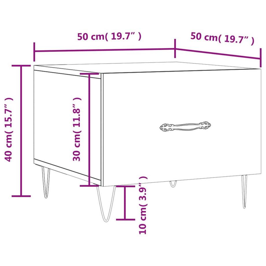 VidaXL Couchtisch holzwerkstoff  