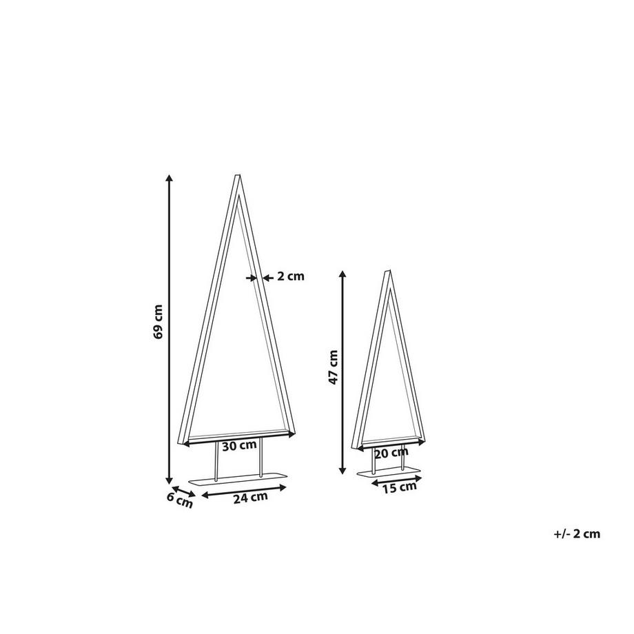 Beliani Weihnachtsdekoration aus Eisen Modern LOPPI  