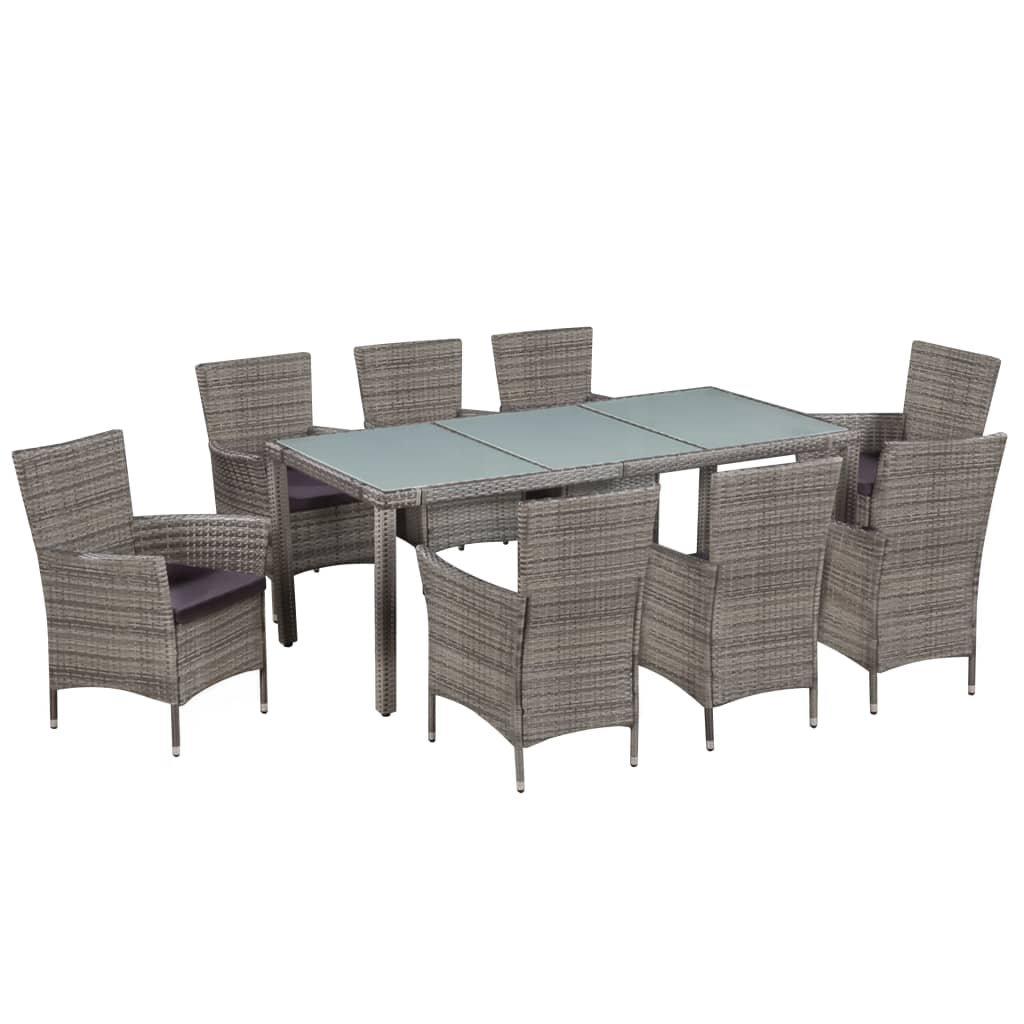 VidaXL Garten essgruppe poly-rattan  