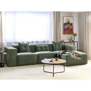 Beliani Ecksofa aus Chenillegewebe Modern DOLVA  