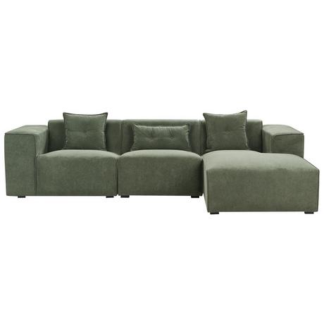 Beliani Ecksofa aus Chenillegewebe Modern DOLVA  