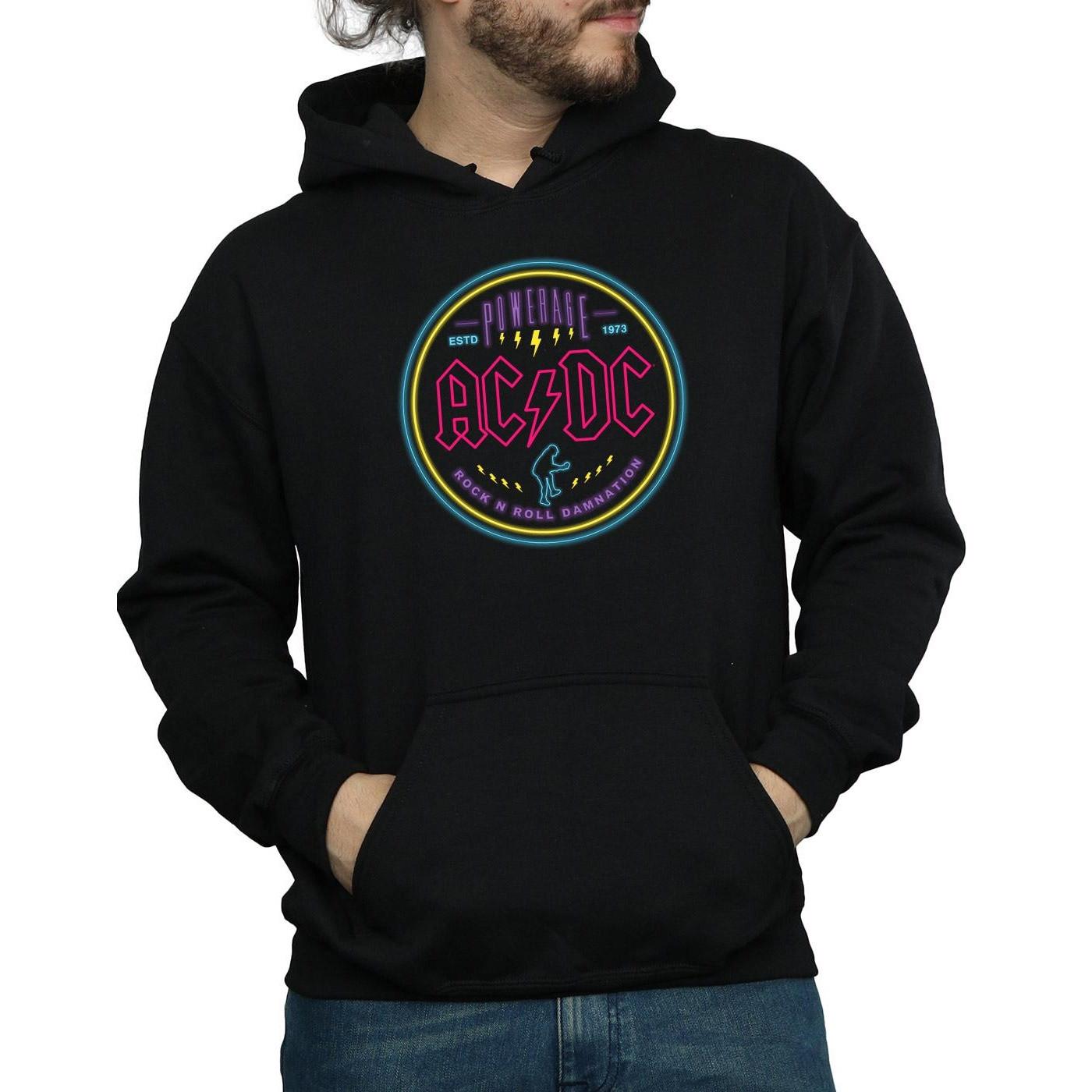 AC/DC  Sweat à capuche Circle Neon 