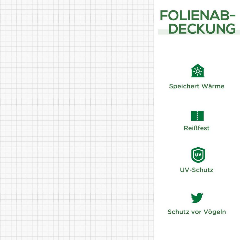 Northio Mini Pellicola Per Serra Serra 2 Finestre Avvolgibili Giardino Balcone Pellicola In Pe 180X90X90 Cm Bianco  