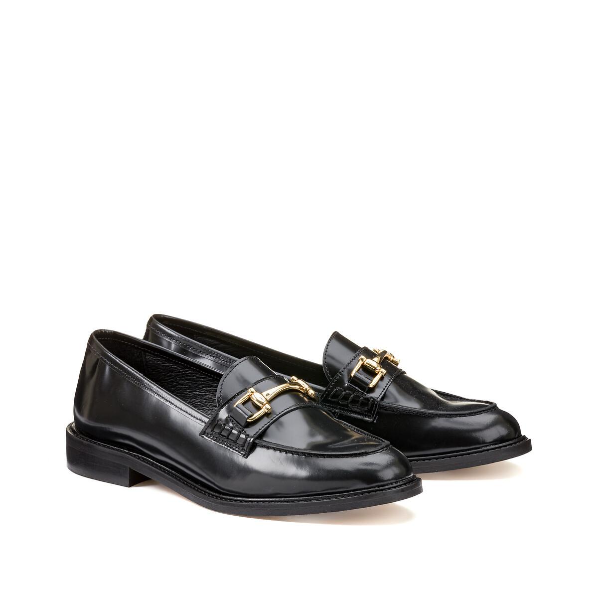 Image of Signature Ledermokassins Mit Morsetti Damen Schwarz 36